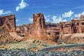 Sheep Rock Tower of Babel Canyons Arches National Park Moab Utah Royalty Free Stock Photo