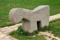 A sheep-shaped tombstone found in Urmia, Iran.