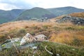 Sheep Bones on Mountain Top in Lake District