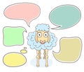 Sheep with Speech Bubbles