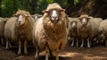 Close-up Intensity: Sheep In A Brazilian Zoo