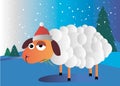 Sheep vector cartoon animal illustration drawing Royalty Free Stock Photo