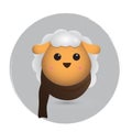 sheep. Vector illustration decorative design