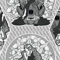 Lamb and Wolf Seamless Surface Pattern Design