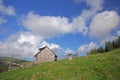 Sheepfold on a meadow Royalty Free Stock Photo