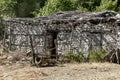 sheepfolds for a shepherd in the mountains of albania Royalty Free Stock Photo