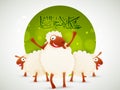 Sheeps for Eid-Al-Adha Mubarak. Royalty Free Stock Photo