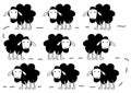 Sheeps walking Royalty Free Stock Photo