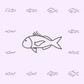 sheepshead icon. Fish icons universal set for web and mobile