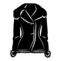 Sheepskin jacket ico, simple style