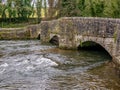 Traditional bridge over the River Wye in the UK