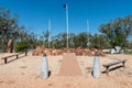 The Sheepyard Community War Memorial on the Grawin opal fields near Lightning Ridge