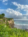 The sheer cliffs of the southern coast of Bali Royalty Free Stock Photo