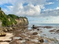 The sheer cliffs of the southern coast of Bali Royalty Free Stock Photo