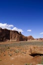 Sheer mesa cliffs in desert Royalty Free Stock Photo