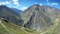 Dirt road to Carania village, Peru Royalty Free Stock Photo