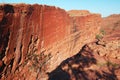 The sheer south wall of Australian Kings Canyon