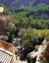 Shees valley in mountains area, wadi shees in uae