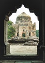 Sheesh Gumbad dome view from Bada Gumbad complex at lodhi garden delhi Royalty Free Stock Photo