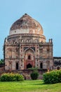 Sheesh Gumbad tomb in Lodi Gardens city park in Delhi, India