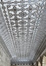 Sheesh Mehel walls with pattern in Amer Fort in Jaipur Royalty Free Stock Photo