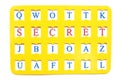 Sheet with decryption word Secret