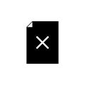 sheet delete character icon. Element of web icons. Premium quality graphic design icon. Signs and symbols collection icon for webs