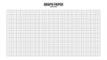 Sheet of graph paper with grid. Millimeter paper texture, geometric pattern. Gray lined blank for drawing, studying Royalty Free Stock Photo