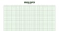 Sheet of graph paper with grid. Millimeter paper texture, geometric pattern. Green lined blank for drawing, studying Royalty Free Stock Photo