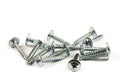 Sheet Metal Phillips Screws Royalty Free Stock Photo