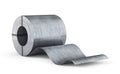 Sheet metal roll on a white background. 3d Royalty Free Stock Photo