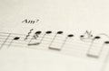 Sheet music note Royalty Free Stock Photo