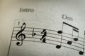 Sheet music note Royalty Free Stock Photo