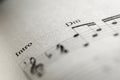 Sheet music note Royalty Free Stock Photo