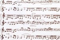 Sheet music pattern paper Royalty Free Stock Photo