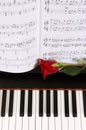 Sheet Music with Rose on piano