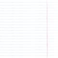 Sheet of notebook paper with lines