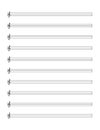 Empty sheet of notes template