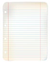 Sheet of old grunge lined paper Royalty Free Stock Photo