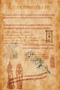 An ancient manuscript with ritual drawings