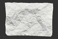 Sheet of paper with jagged edges, old crumpled background. Template for banner
