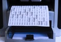 Sheet of paper with text - FAKE NEWS - printed on printer