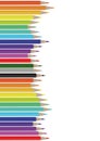 Sheet with pencils Royalty Free Stock Photo