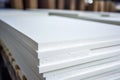 Sheets of expanded polystyrene for house thermal insulation during constructions