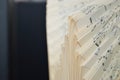 Sheets of folded sheets of music Royalty Free Stock Photo