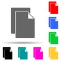 sheets multi color style icon. Simple thin line, outline vector of web icons for ui and ux, website or mobile application Royalty Free Stock Photo