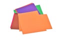 Sheets of multi-colored cardboard. Royalty Free Stock Photo