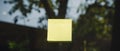 Sheets of note papers, stick notes paper, post it on mirror window Royalty Free Stock Photo
