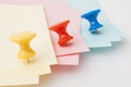 Sheets pinned buttons Royalty Free Stock Photo