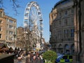 Sheffield big wheel in the city centre Royalty Free Stock Photo